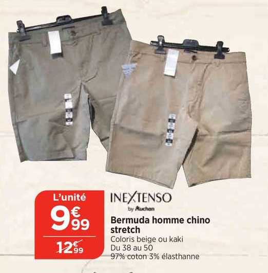 berumada homme chino stretch inextenso