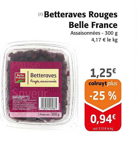 Betteraves Rouges Belle France