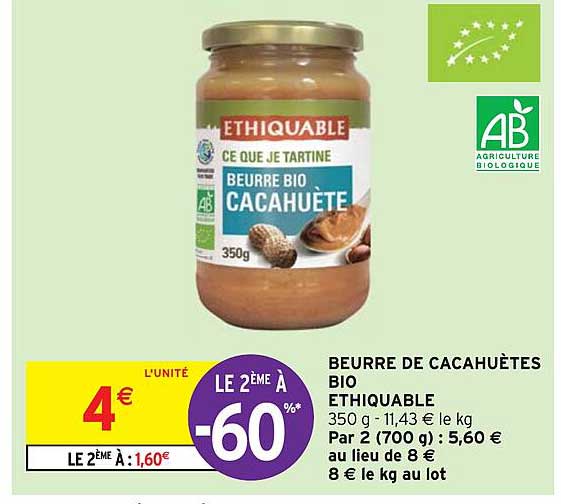 Beurre De Cacahuètes Bio éthiquable