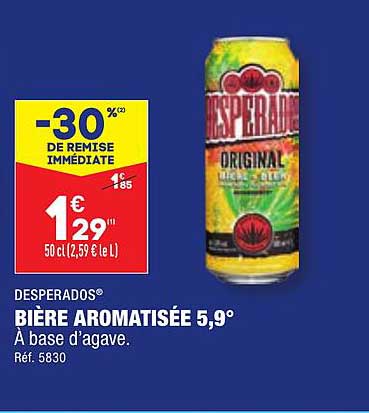 bière aromatisée 5,9° desperados