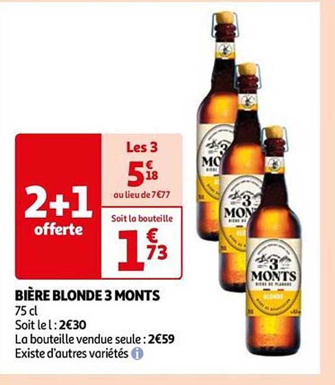 bière blonde 3 monts