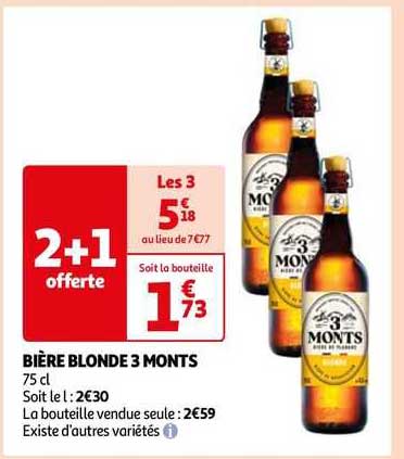 bière blonde 3 monts