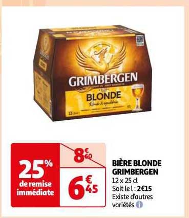 Bière Blonde Grimbergen