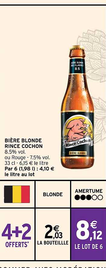 bière blonde rince cochon 8.5% vol