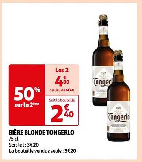 bière blonde tongerlo