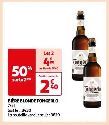 bière blonde tongerlo