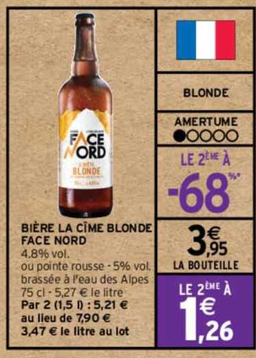 bière la cîme blonde face nord