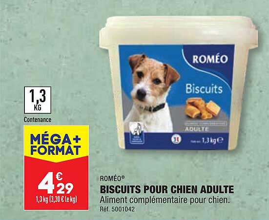 biscuits pour chien adulte roméo
