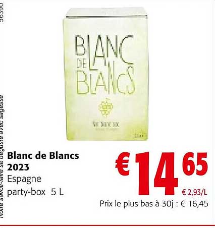 blanc de blancs 2023 espagne party-box 5 l