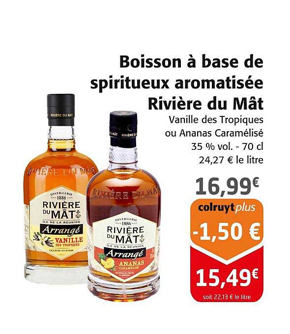 Boisson à Base De Spiritueux Aromatisée Rivière Du Mât