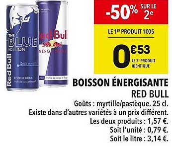 boisson énergisante red bull