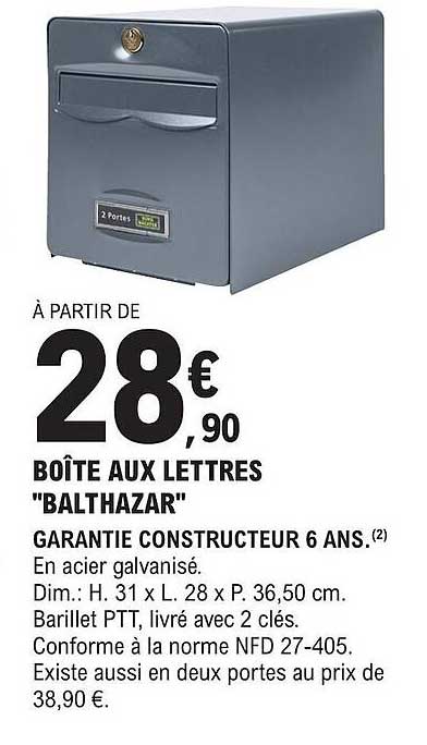 boîte aux lettres "balthazar"
