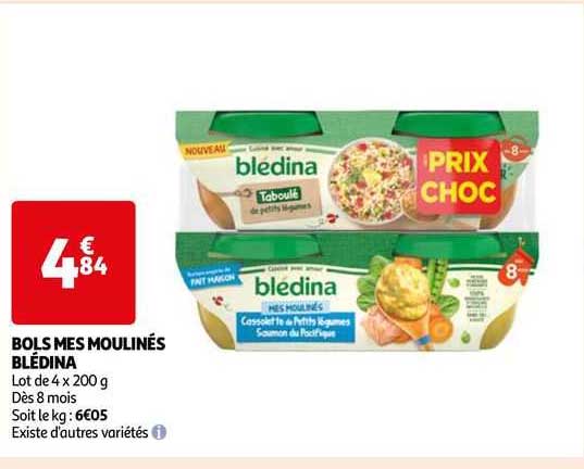 bols mes moulinés blédina