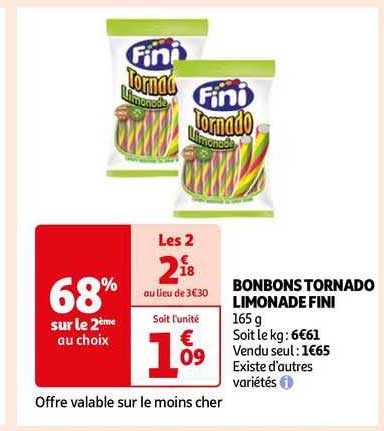 Bonbons Tornnado Limonade Fini