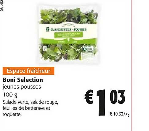 boni selection jeunes pousses