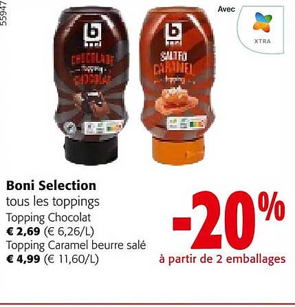 boni selection les toppings