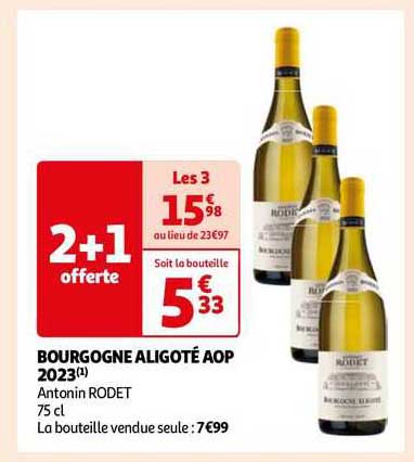Bourgogne Aligoté Aop 2023 Antonin Rodet