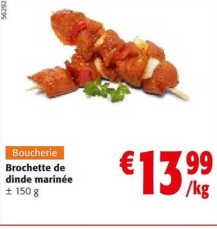 Brochette De Dinde Marinée