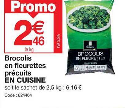 Brocolis En Fleurettes Précuits En Cuisine
