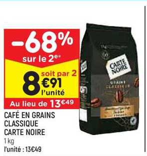 Café En Grains Classique Carte Noire