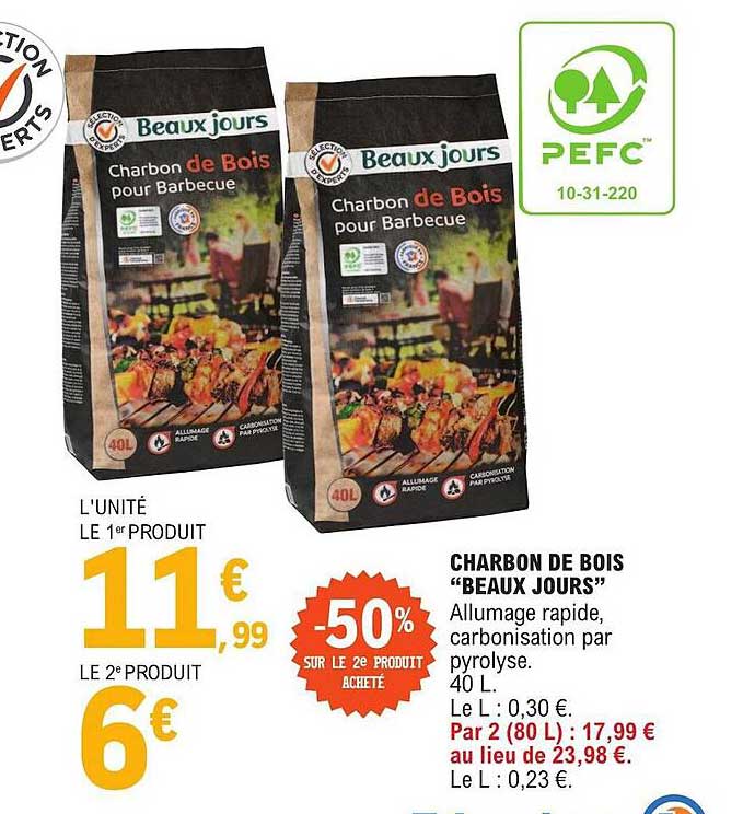 charbon de bois "beaux jours"