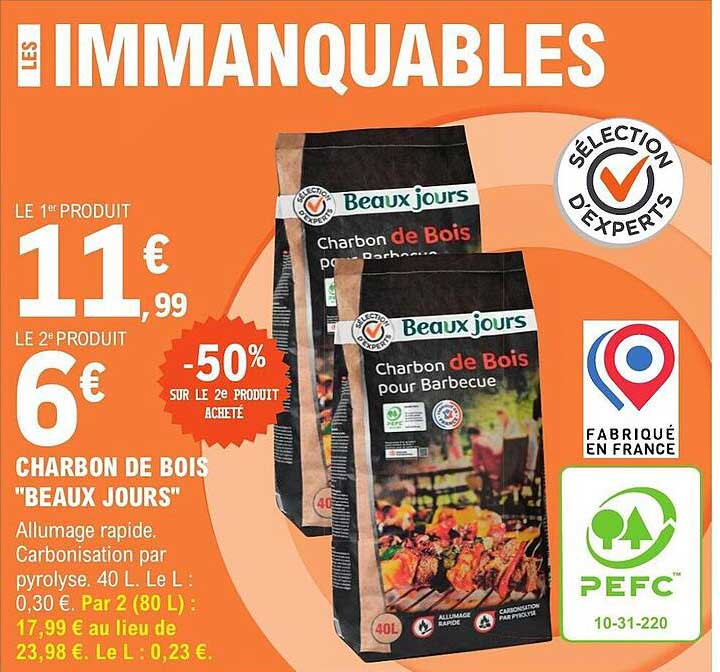 charbon de bois "beaux jours"