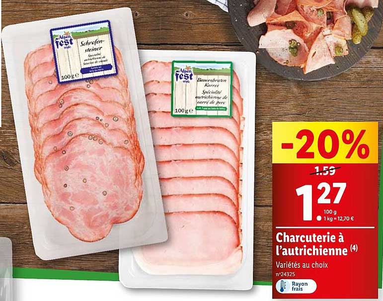 charcuterie à l'autrichienne alpen fest style