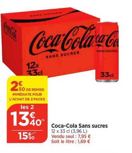 Coca-cola Sans Sucres