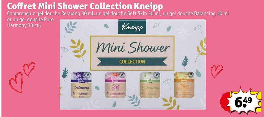 coffret mini shower collection kneipp