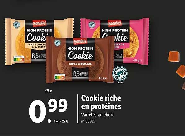 Cookie Riche En Protéines Sondey