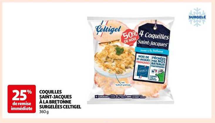 coquilles saint-jacques à la bretonne surgelées celtifel