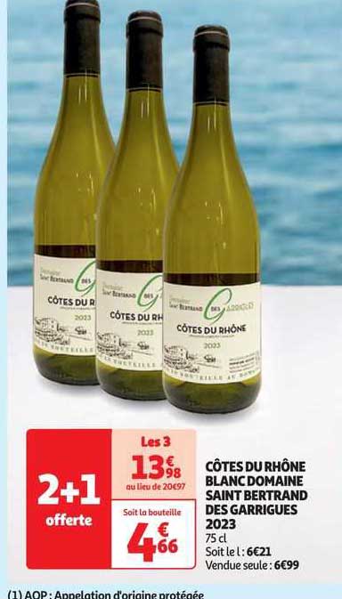 côtes du rhône blanc domaine saint bertrand des garrigues 2023
