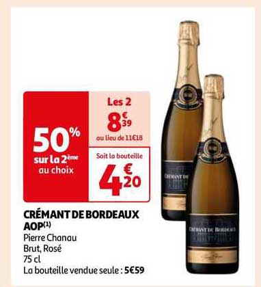 crémant de bordeaux aop pierre chanau