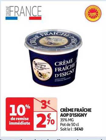 Crème Fraîche Aop D'isigny
