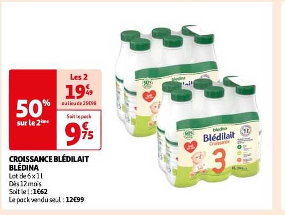 Croissance Blédilait Blédina