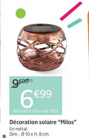 décoration solaire "milos"