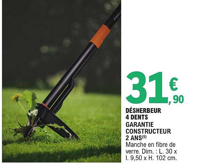 désherbeur 4 dents