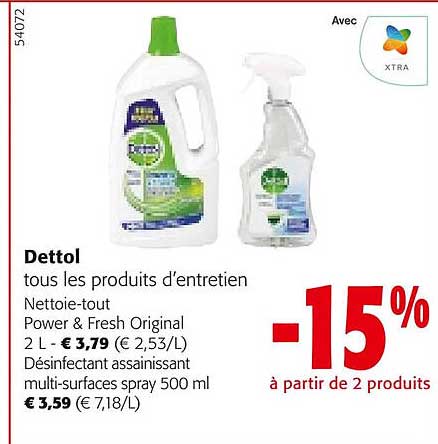 dettol les produits d'entretien