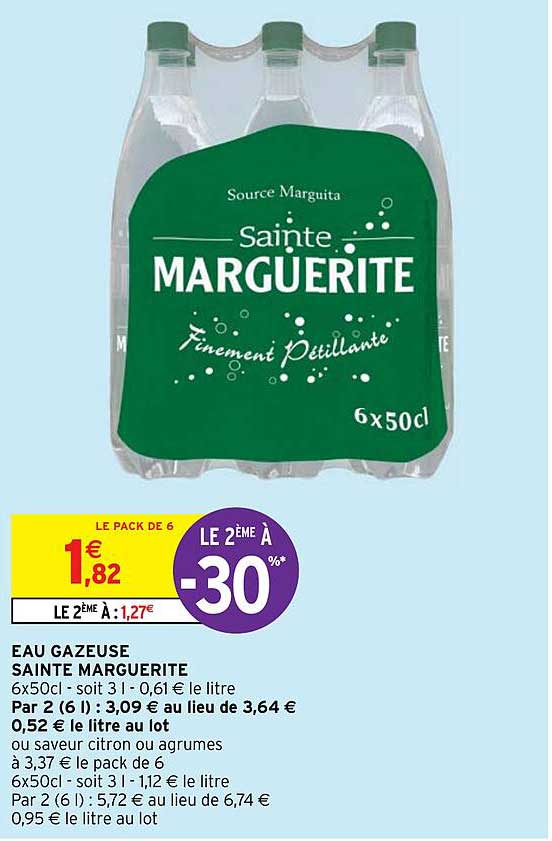 eau gazeuse sainte marguerite