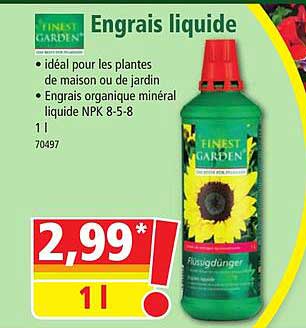Engrais Liquide Finest Garden