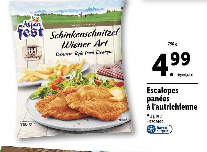 escalopes panées à l'autrichienne