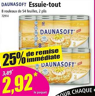 essuie-tout daunasoft