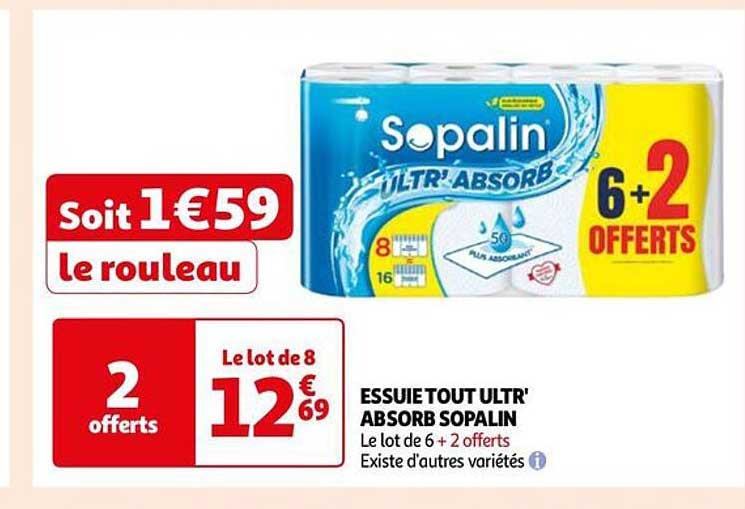 essuie-tout ultr' absorb sopalin