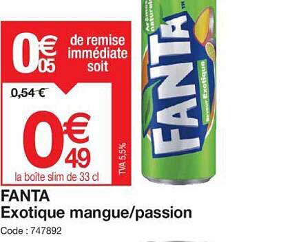 fanta exotique mangue/passion