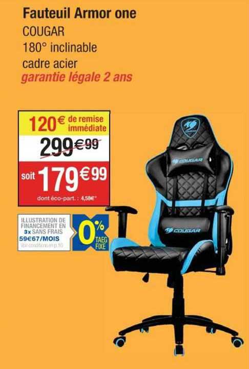 fauteuil armor one cougar