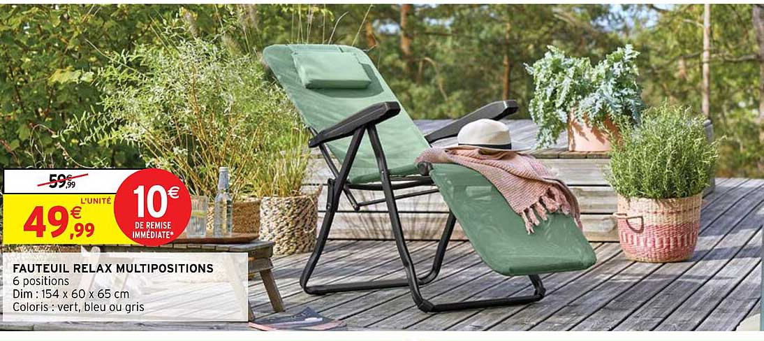 fauteuil relax multipositions