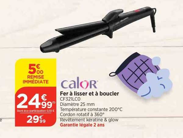 fer à lisser et à boucler calor