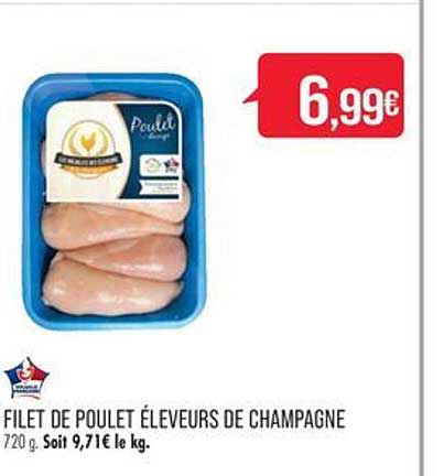 filet de poulet éleveurs de chamapagne