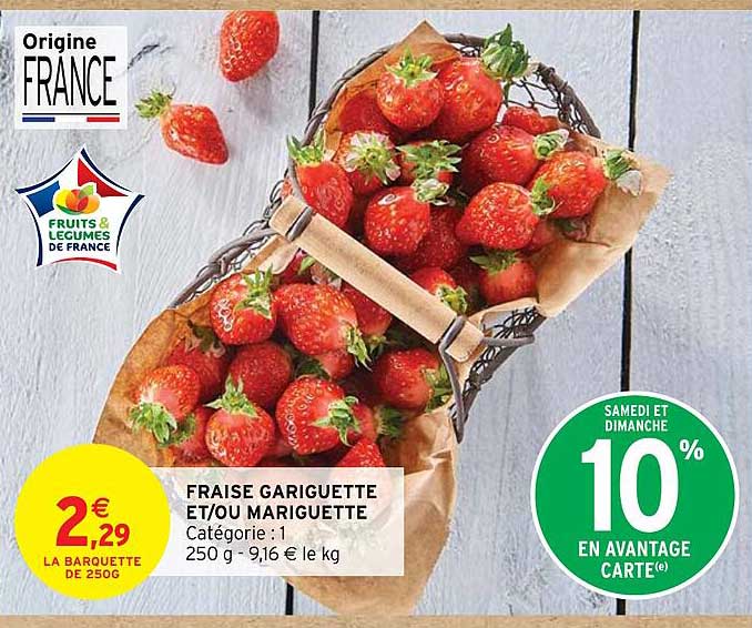 fraise gariguette et/ou mariguette