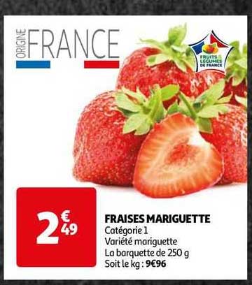 fraises mariguette